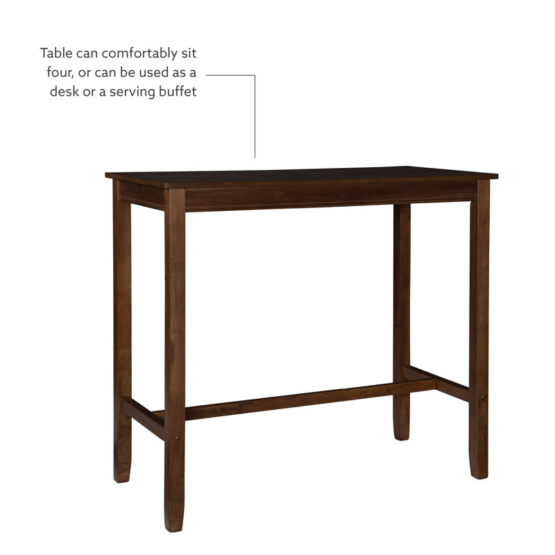 Ensemble de salle à manger à hauteur de bar 4 personnes Arlyce, H 42 po x L 47,25 po x l 23,75 po, Rustic, Rustic