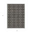 Tapis intérieur / extérieur géométrique lavable noir et beige 3 pi x 5 pi