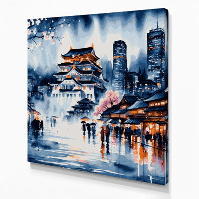 Art mural sur toile, villes, Osaka, Japon