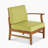 PERLA 3 SEATER SOFA AND TABLE SET, GREEN
