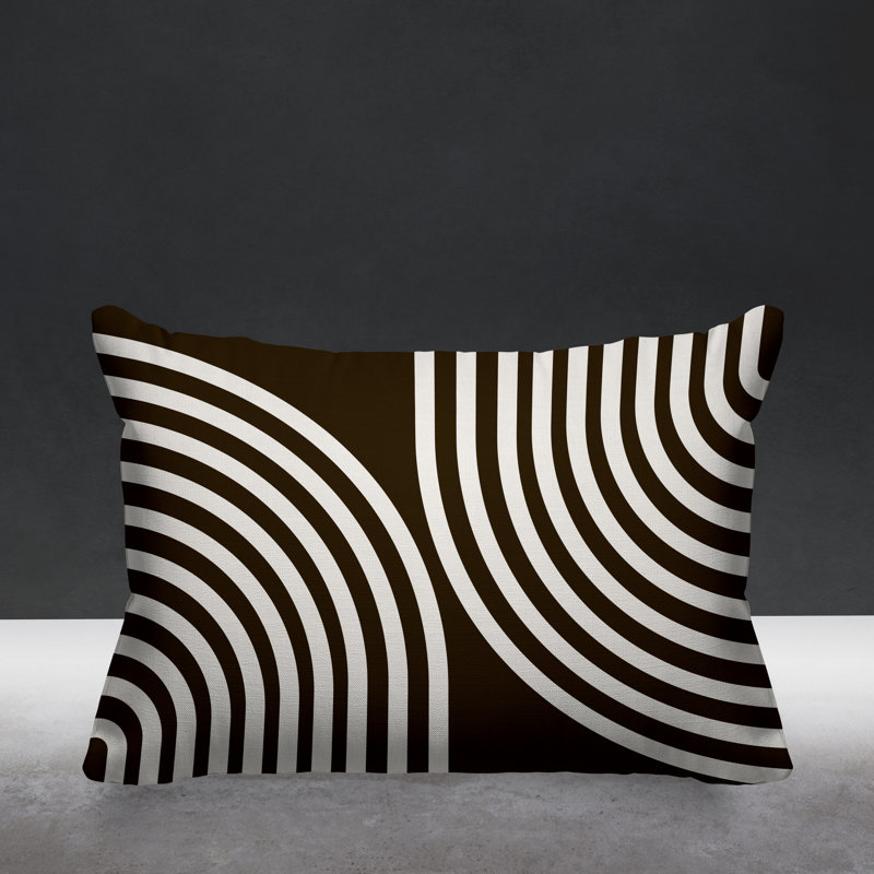 Coussin décoratif intérieur / extérieur Kumba, Brun