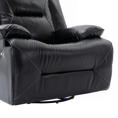 2 Seater Home Theater Recliner Manual Recliner Chair With A Led Light Strip Two Cup Holders And A Storage Box For Living Room,Bedroom by Brayden Studio