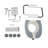 4-Legged Adjustable Raised Toilet Seat Safety Rail For Elderly