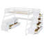 Lit mezzanine avec bureau, 7 tiroirs et 2 tablettes-734627765-734627770