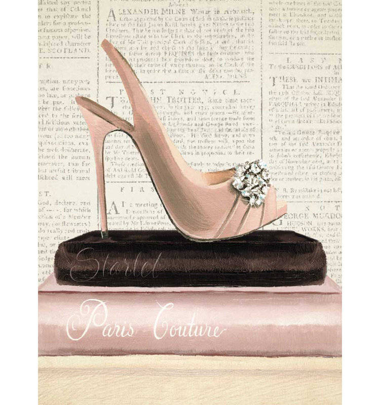 «Fashion Magazine III» par Marco Fabiano, reproduction d'art sur cadre flottant, H 32 po x l 24 po x P 2 po