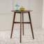 Table de bar ronde en bois Mid-Century