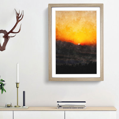 Indian Sunrise - Framed Print