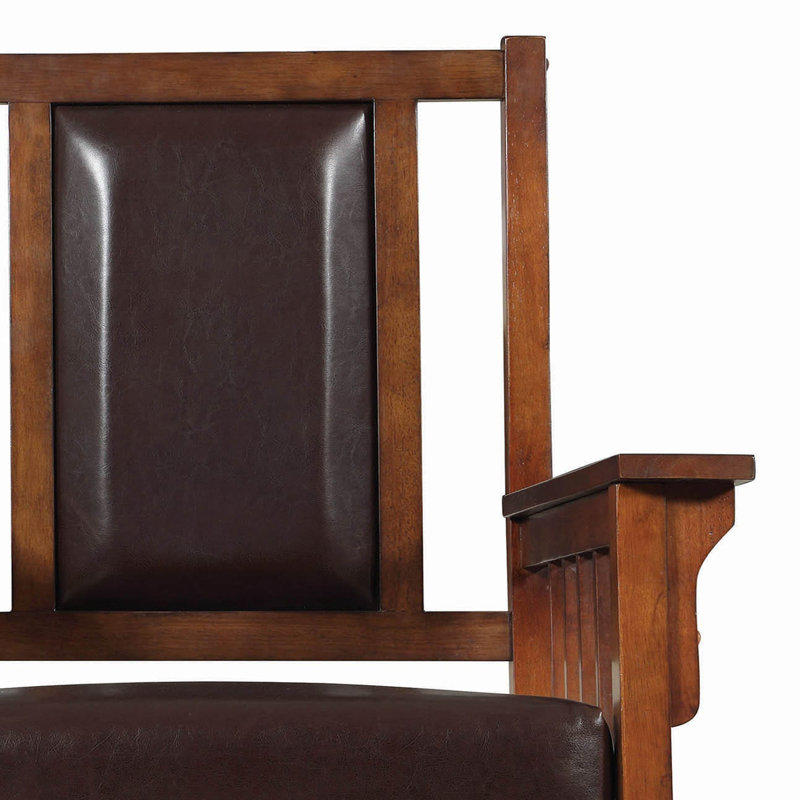 Chaise berçante en bois massif Shamila