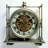 THE GEARS CLOCK Wall Clock with Real Moving Gears LU-LI_ 13 in "TROISVIERGES" SILVER-ANTIQUE