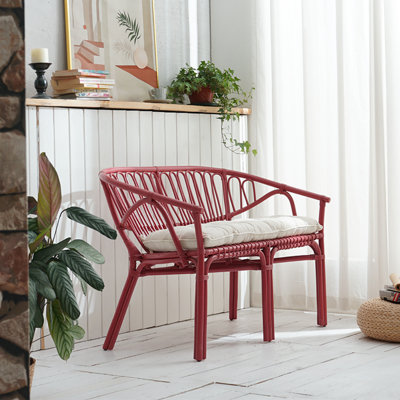 Modern and Simple Rattan Bench