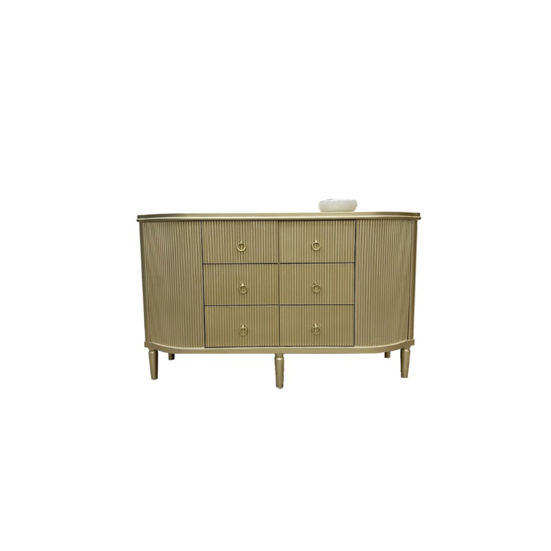 Armoire d'appoint en bois massif Simple Champagne
