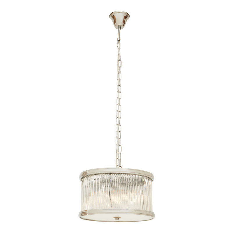 Amaud 5 - Light Silver Drum Pendant