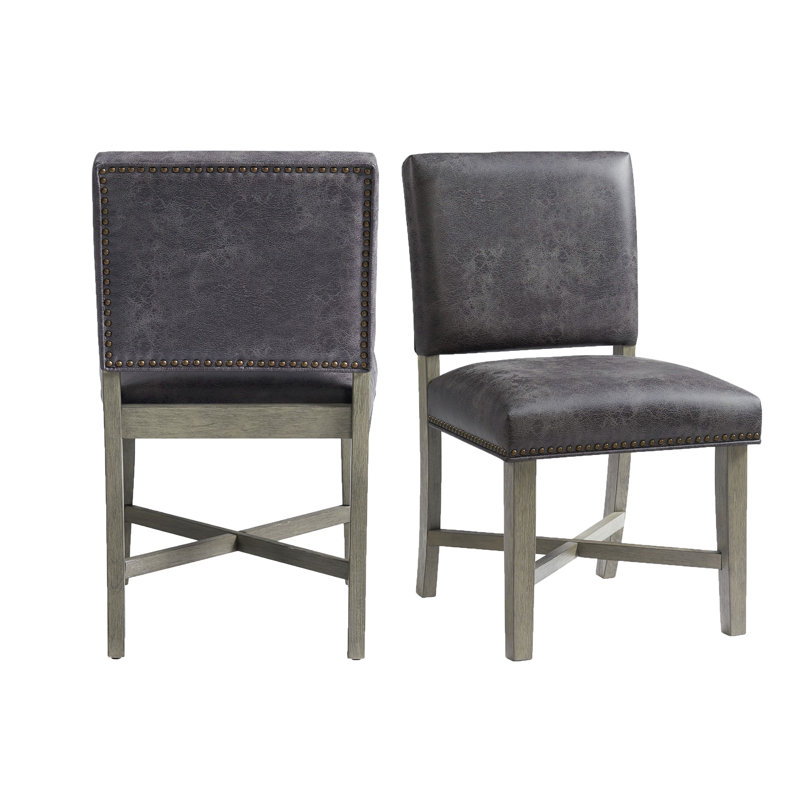 Spady 19'' H Upholstered Acacia Side Chair