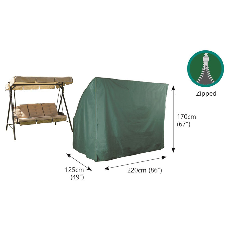 Outdoor Swing Seat Cover, 67" H x 86" W x 49" D