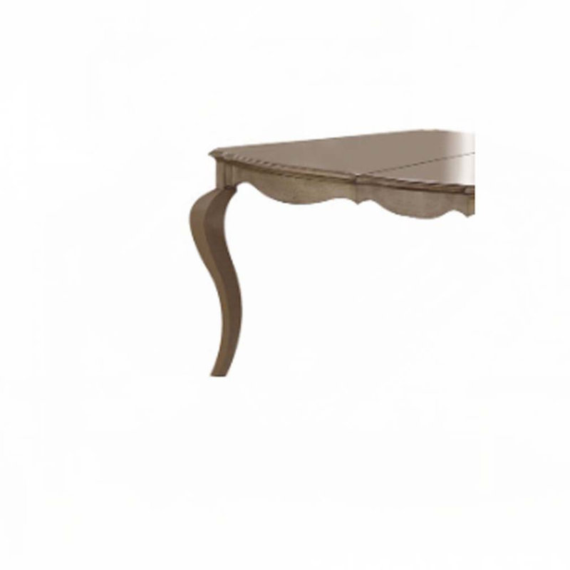 Table de salle à manger à finition taupe antique
