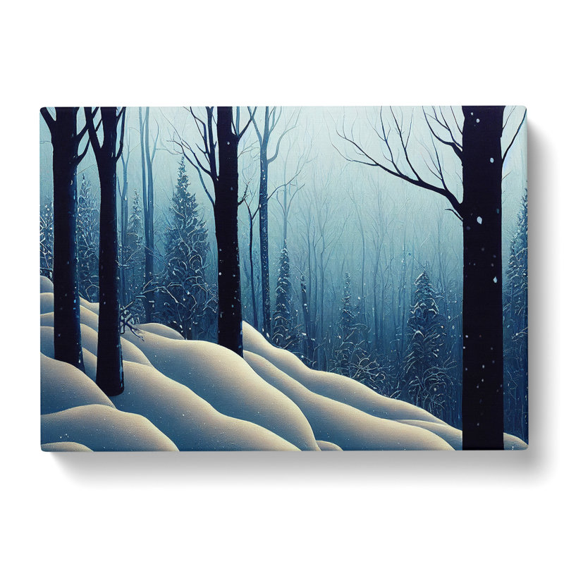 Winter Forest Pine Trees Vol.1 - Wrapped Canvas