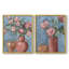 Impression encadrée Rosa Blooms I-Premium - prête à être accrochée - aucun clou requis - aucun clou requis-685091222-685091223