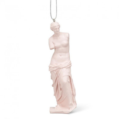 Ornement statue Vénus rose pâle