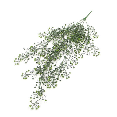 Multipack Hanging Plants Fire / UV Resistant 75cm Faux Fern Plant