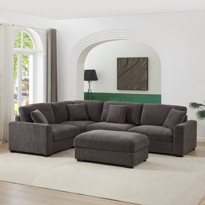 Canapé modulaire très grand avec repose-pieds Eugenja