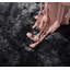 Tapis gris foncé à poil long Macie-Rae-541083821