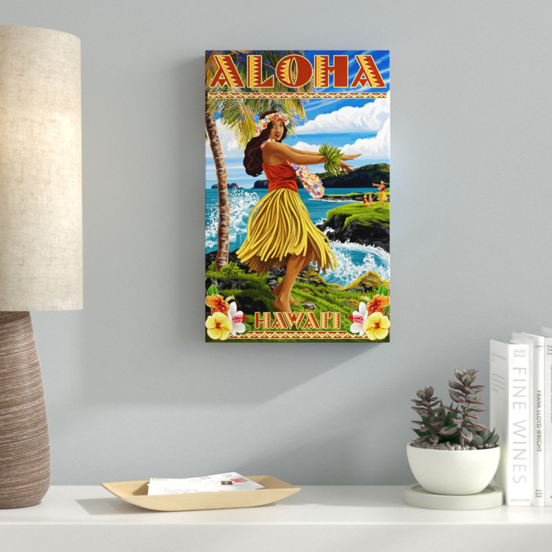 «Hawaii» par Lantern Press, impression sur toile, H 32 po x l 22 po x P 2 po