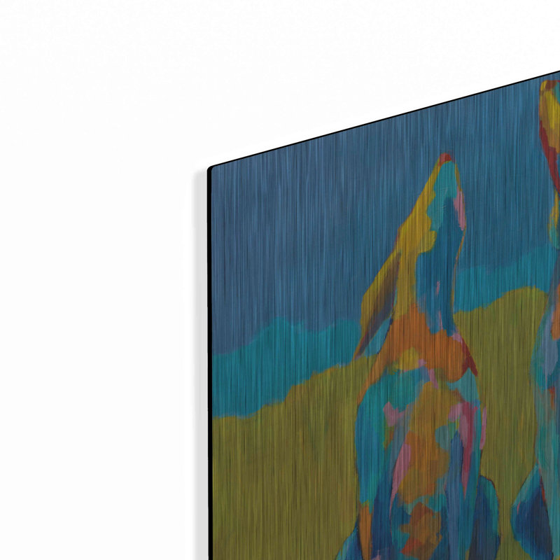«Howling Hound» par Phyllis Adams, H 12 po x l 12 po
