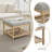 Gladis Linen Fabric Coffee Table and End Table Set with Storage (Set of 3)-114866250