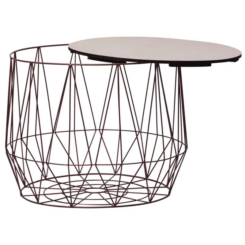 Andelka Frame Coffee Table with Storage, Brown