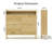 Natural Wood 4-flip Drawer Shoe Cabinet With Adjustable Shelves & Metal Legs