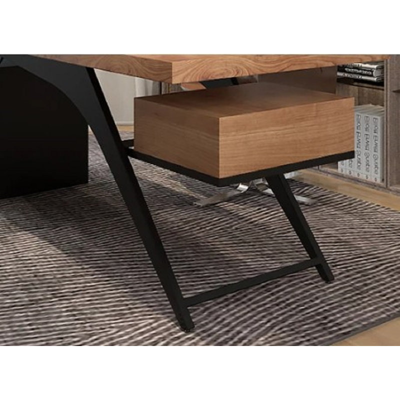 Nadaya Executive Desk, Right Hand Facing, 75cm H x 200cm W x 90cm D