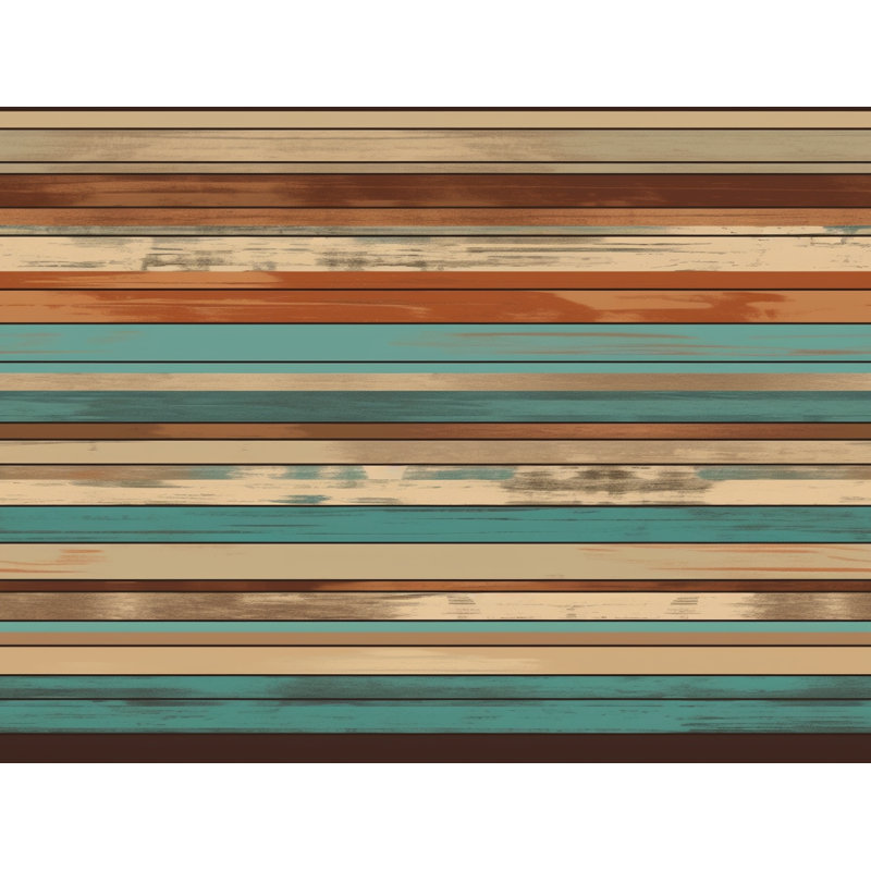 Paisley Bedding, Twin Duvet Cover, Brown/Turquoise Striped 1