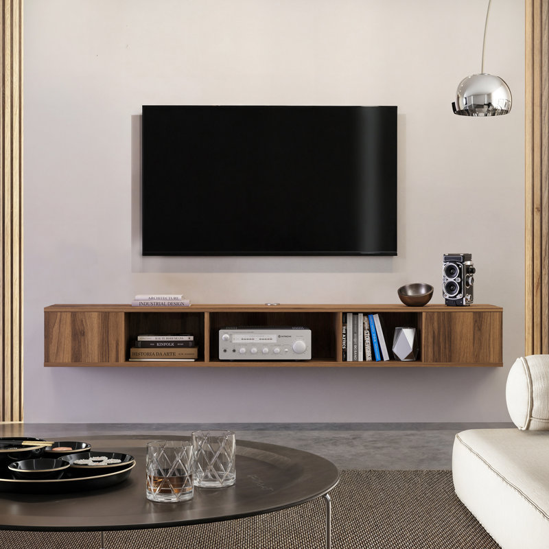 Clayton Floating Tv Stand Up To 80" Tvs Wall Mount Tv Table Modern Console