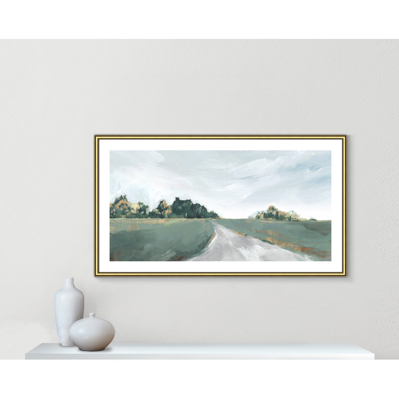 Field Of Dreams by Isabelle Z, Gold Framed Paper, 25.5" H x 45.5" W x 0.88" D