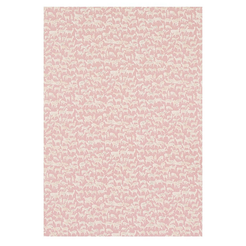 Fauna Wallpaper, Dusty Pink