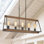 Luminaire linéaire pour îlot de cuisine 5 lumières Gatlin