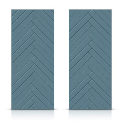 Hollow Paneled Painted without Installation Hardware Kit Sliding Closet Doors