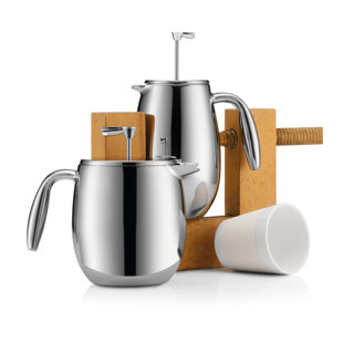 Bodum Columbia 4-Cup Stainless Steel Double Wall French Press Coffee Maker, 17 Ounce