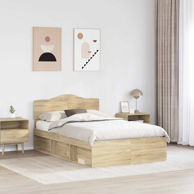 Bed, Small Double (4'), Sonoma