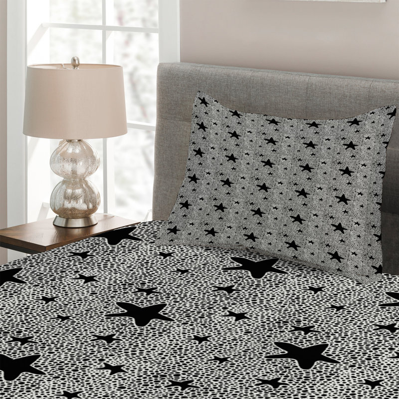 Modern & Contemporary Polyester Coverlet, Twin Bedspread + 1 Sham