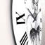 Portrait monochrome d'une femme portant une robe de soirée - horloge murale moderne-60327882