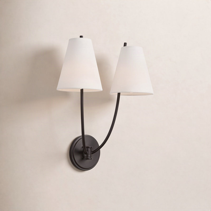 Marina 18 Double Sconce, Aged Iron