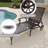 1-Piece Reclining Aluminum Lounge Chair with Wheels,Weatherproof Outdoor Patio Chair for Poolside-1476512386