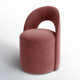 Neta Upholstered Side Chair With Caster Wheels