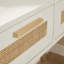 Astbury White Rattan Dressing Table with Mirror