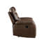 Ensemble de salon inclinable 3 pièces en cuir brun Aashi GEL Match