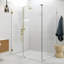 Illume 59 in. x 47.5 in. x 78 in. 90-degree Fully Frameless Wall Hinged Glass Shower Enclosure-717804891