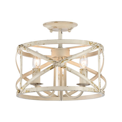 Plafonnier semi-encastré 3 lumières Bancroft