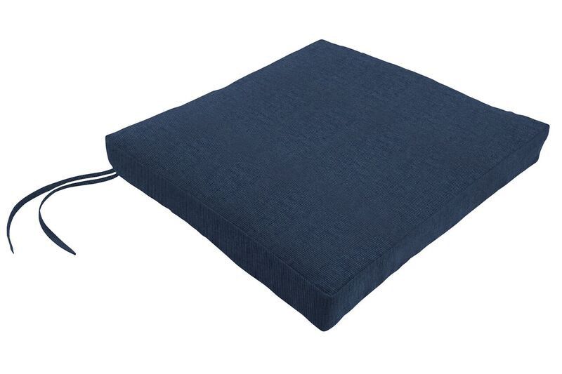 Coussin de chaise en sunbrella, Spectre indigo Sunbrella®, H 2,5 po x l 19 po x P 18 po