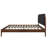 Gosman Wood Queen Platform Bed, Walnut/Charcoal-396036523